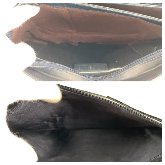 GUCCI Shoulder Bag 010 378 GG Supreme canvas, leather Navy Gold Metal Shoulder Bag pochette Old Gucci Shelly Line Interlocking Women Used Authentic