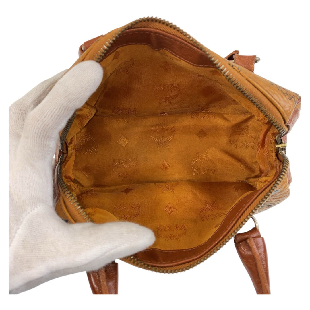 MCM Shoulder Bag leather Brown Vicetos