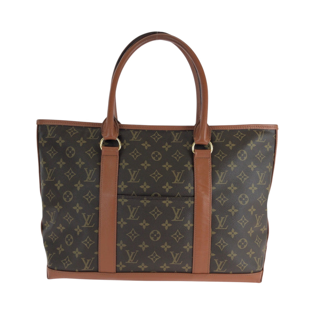 LOUIS VUITTON Tote Bag M42425 PVC Brown Monogram Weekend