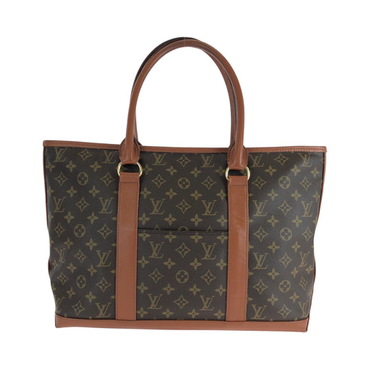 LOUIS VUITTON Tote Bag M42425 PVC Brown Monogram Weekend