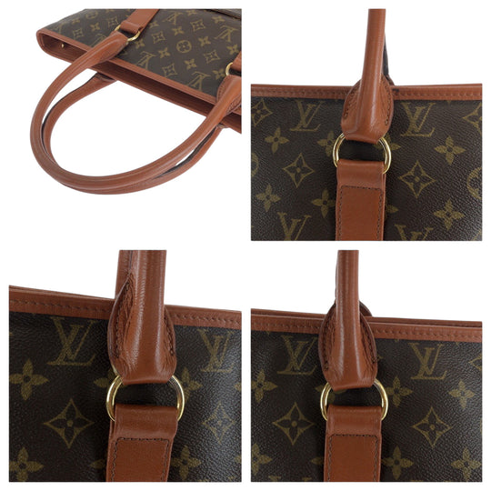LOUIS VUITTON Tote Bag M42425 PVC Brown Monogram Weekend