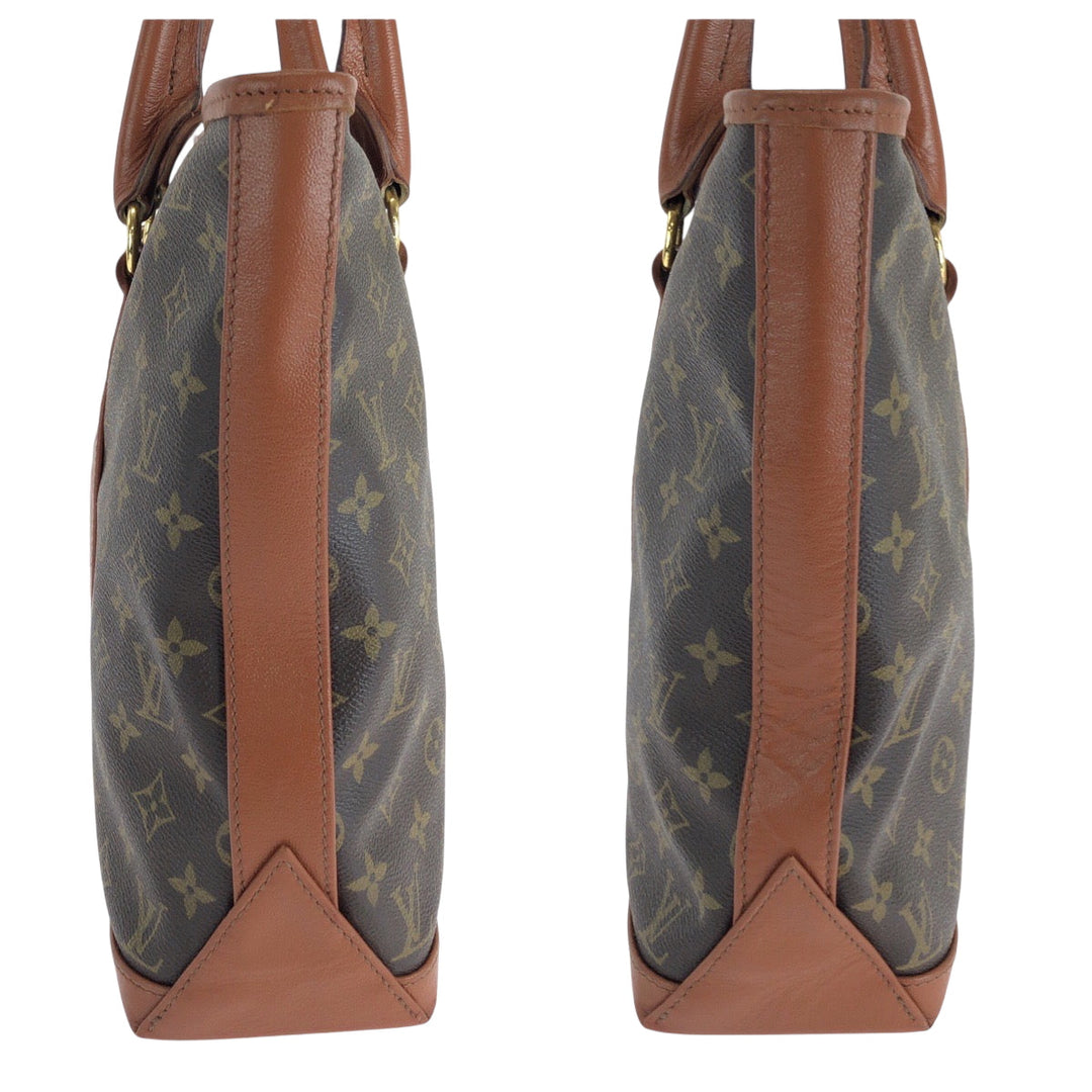 LOUIS VUITTON Tote Bag M42425 PVC Brown Monogram Weekend