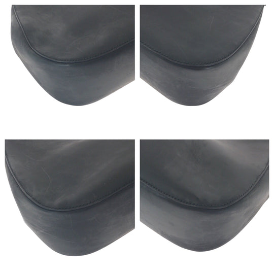 GUCCI Shoulder Bag 001 3709 leather Black Red SilverMetal One Shoulder Bag Bamboo Women Used Authentic