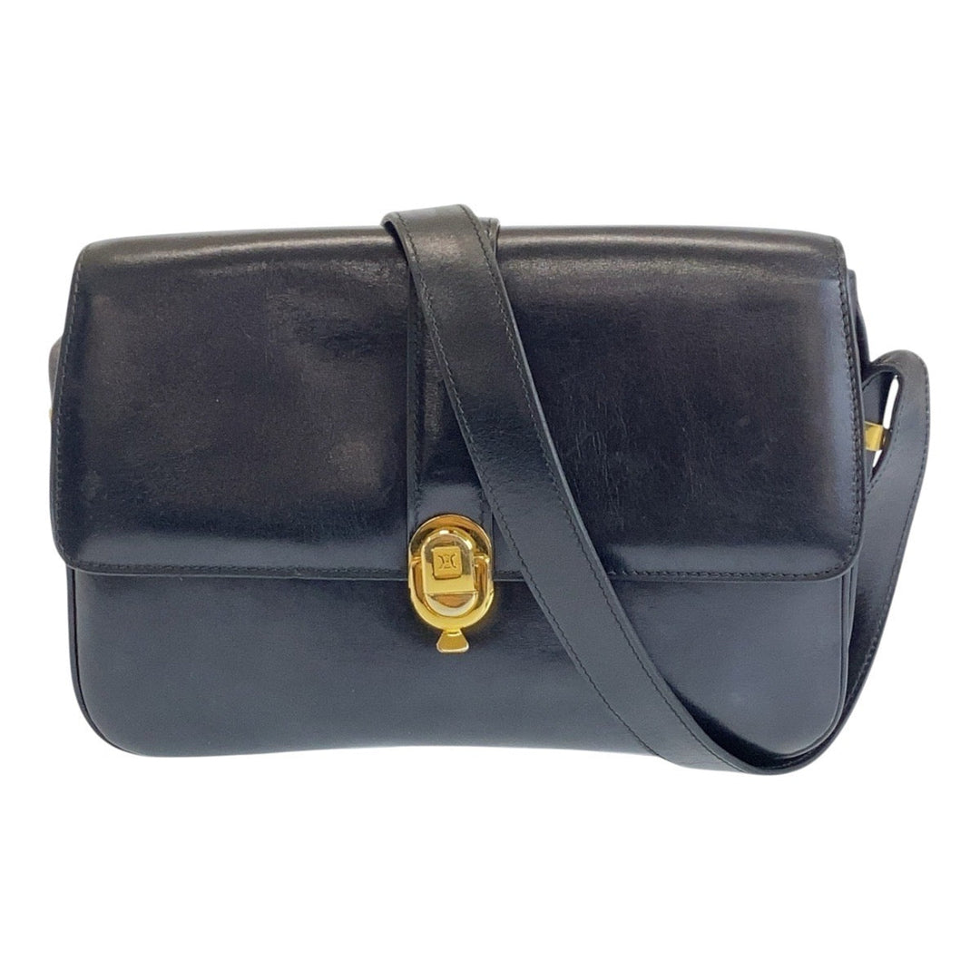 CELINE Shoulder Bag leather black