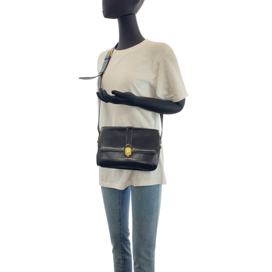 CELINE Shoulder Bag leather black