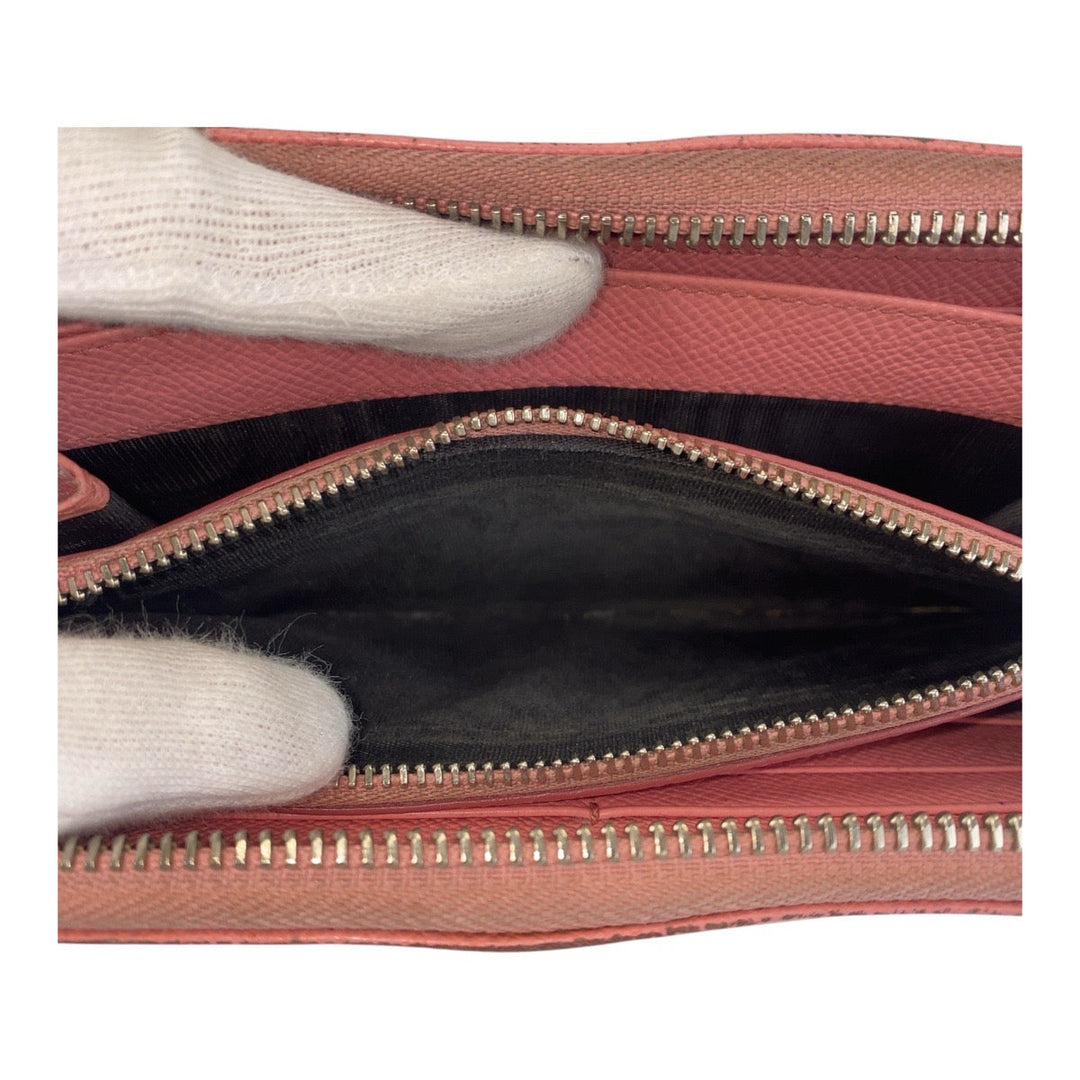 DOLCE&GABBANA Long Wallet Purse leather pink