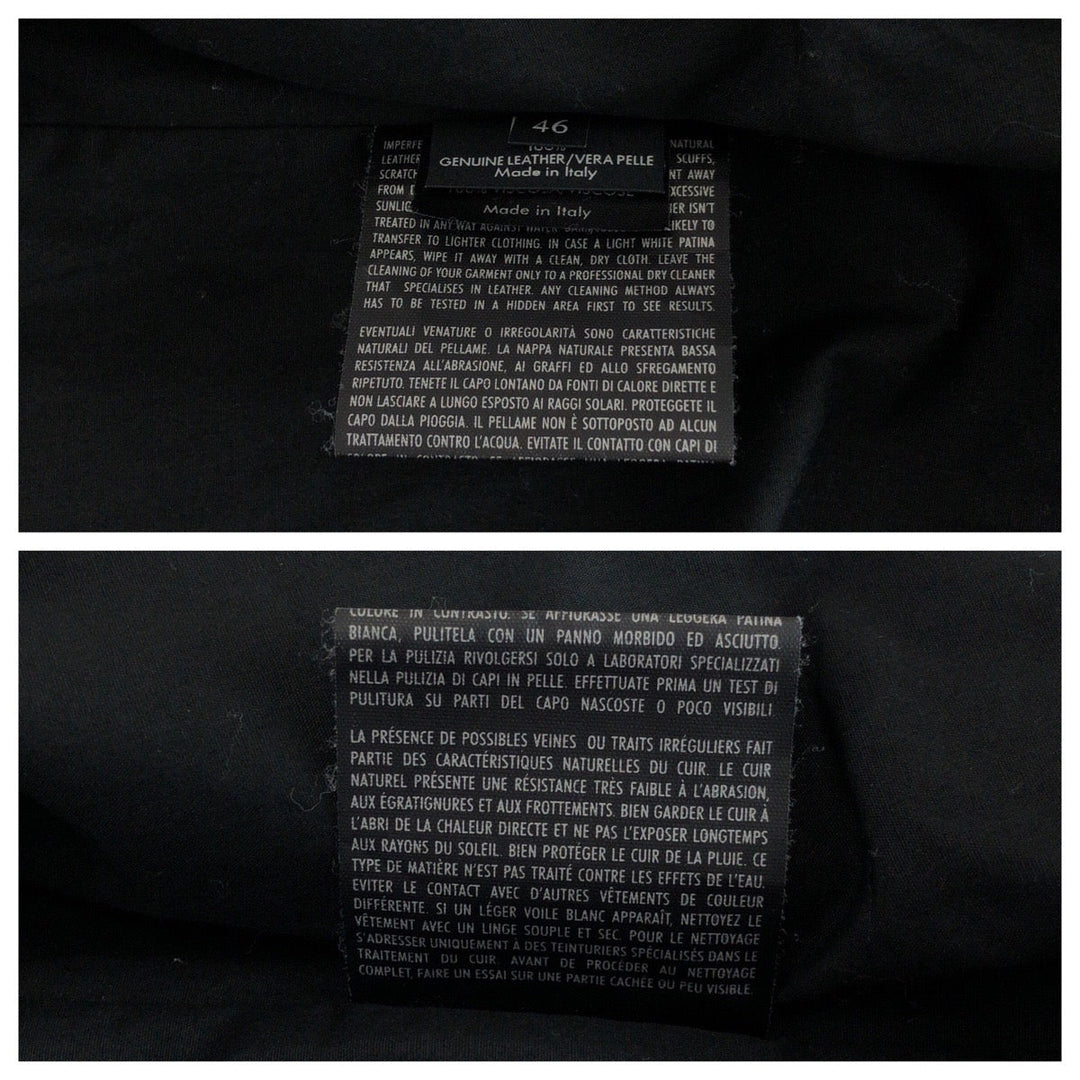 GUCCI Riders jacket leather purple 46