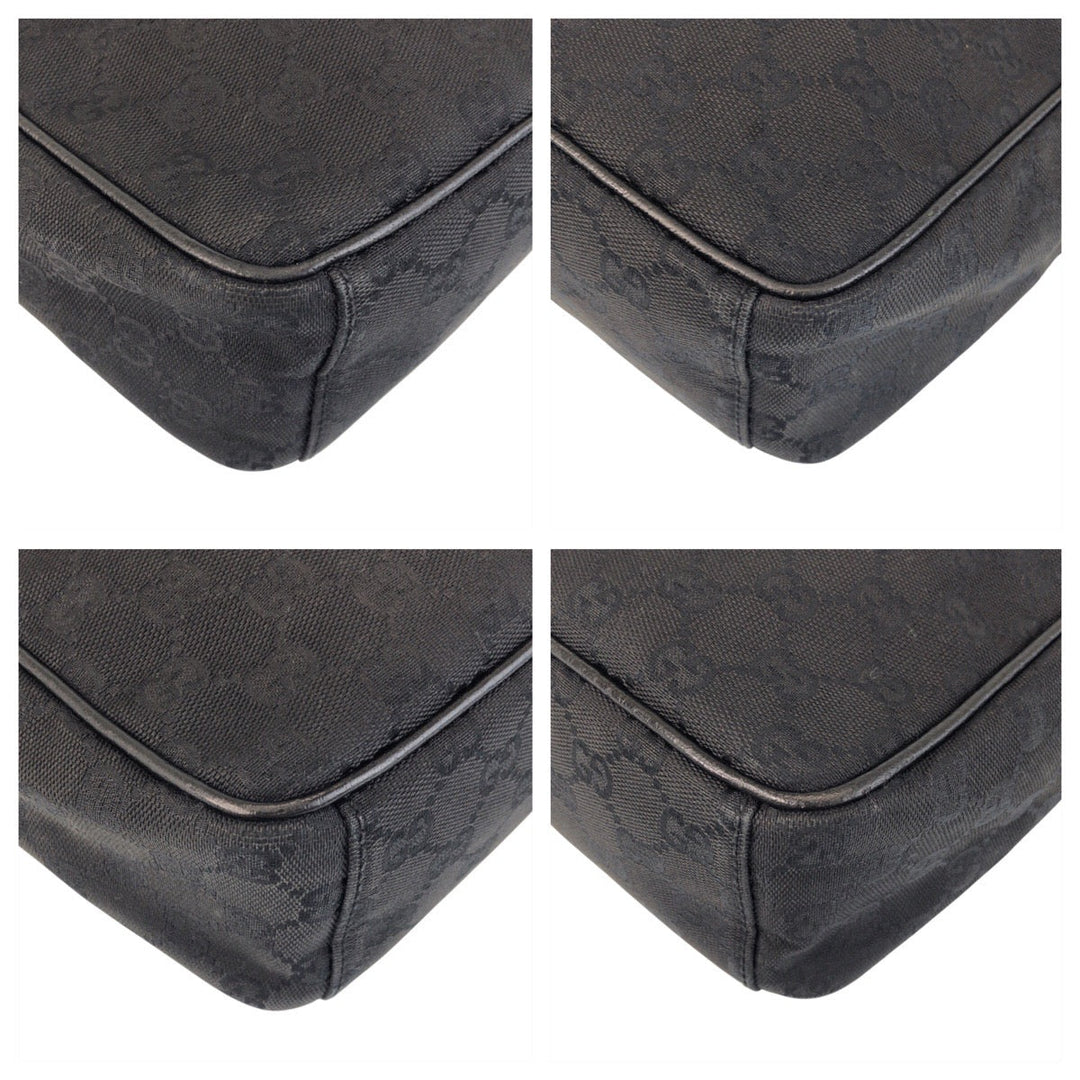 GUCCI Shoulder Bag 122759 GG canvas Black black Shoulder Bag Pochette Women(Unisex) Used Authentic