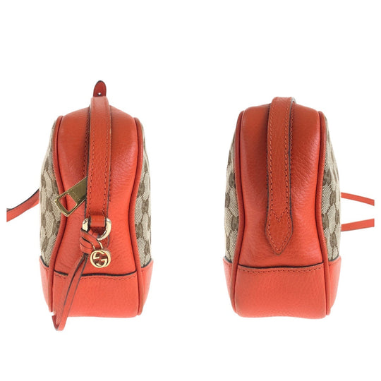 GUCCI Shoulder Bag 449413 GG canvas Orange