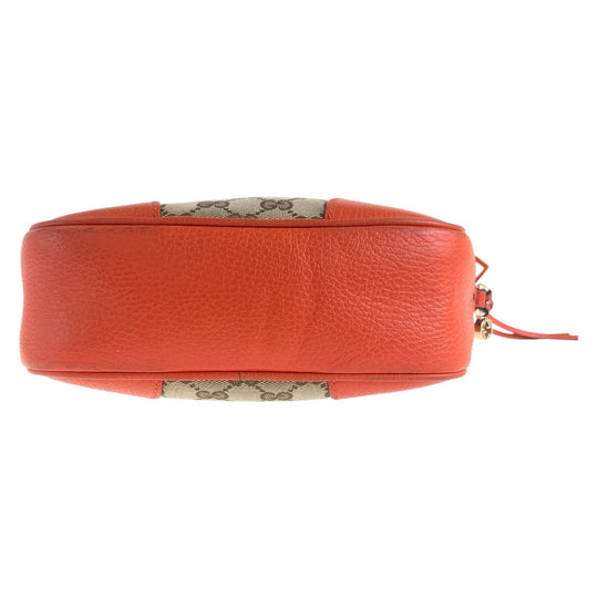 GUCCI Shoulder Bag 449413 GG canvas Orange