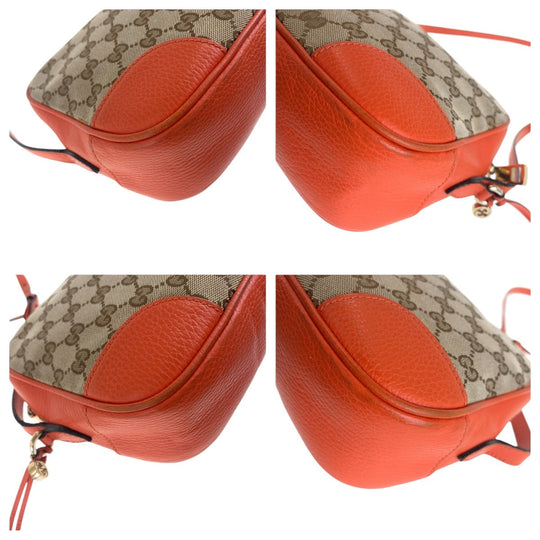 GUCCI Shoulder Bag 449413 GG canvas Orange