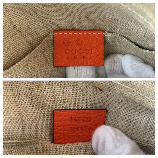 GUCCI Shoulder Bag 449413 GG canvas Orange