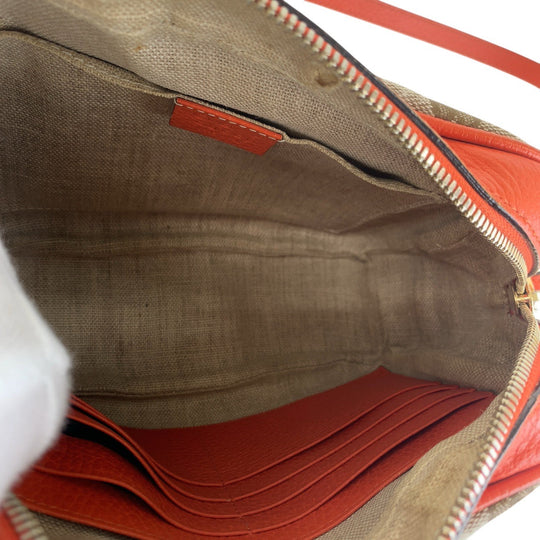 GUCCI Shoulder Bag 449413 GG canvas Orange