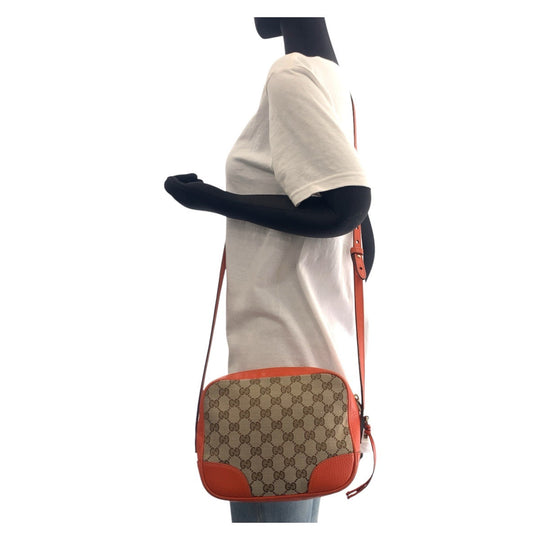 GUCCI Shoulder Bag 449413 GG canvas Orange