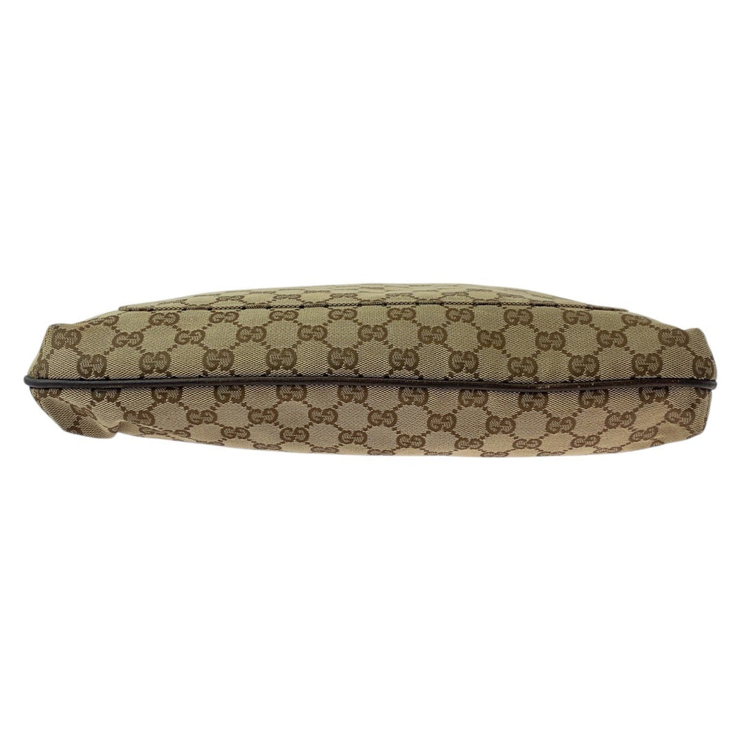 GUCCI Shoulder Bag 122791 GG canvas, leather Beige brown Shoulder Bag Messenger bag Women Used Authentic