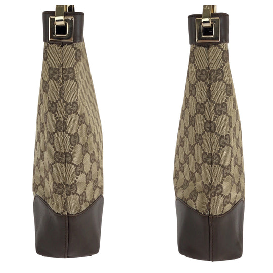 GUCCI Shoulder Bag 001 4231 GG canvas Brown One Shoulder Bag Women Used Authentic