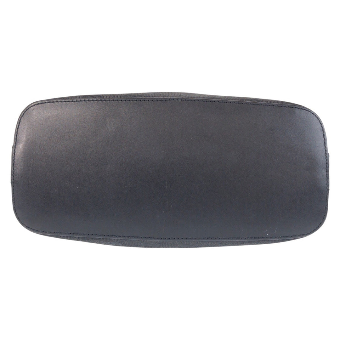 GUCCI Shoulder Bag 01234 GG canvas, leather Black black Women Used Authentic