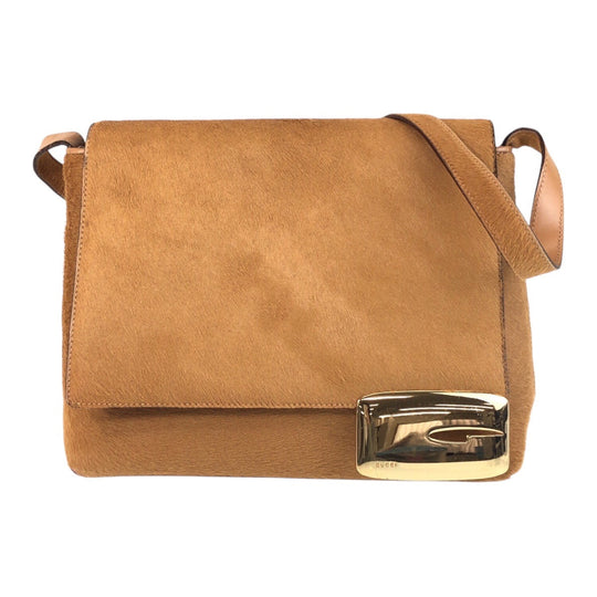 GUCCI Shoulder Bag 001 3444 1812 Harako Camel Gold Metal