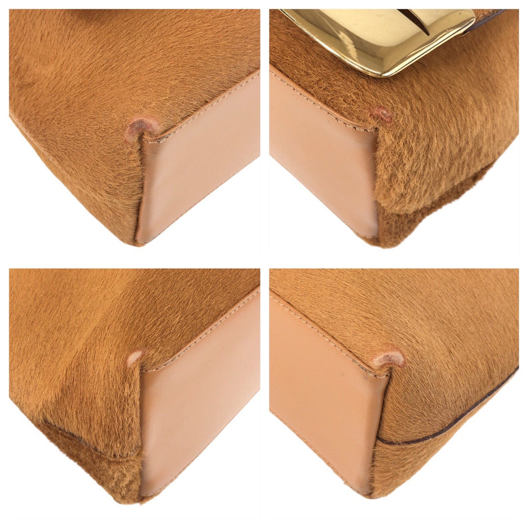 GUCCI Shoulder Bag 001 3444 1812 Harako Camel Gold Metal