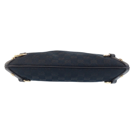 GUCCI Shoulder Bag 131326 GG canvas, leather black Shoulder Bag Messenger bag Abbey Women Used Authentic