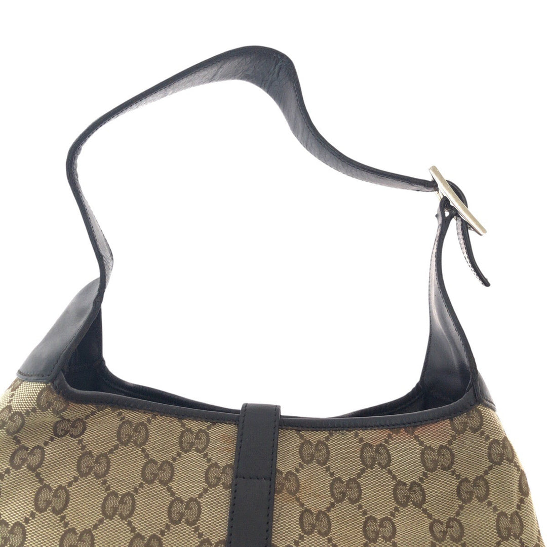 GUCCI Shoulder Bag 001 3306 GG canvas Brown Jackie Shelly Line