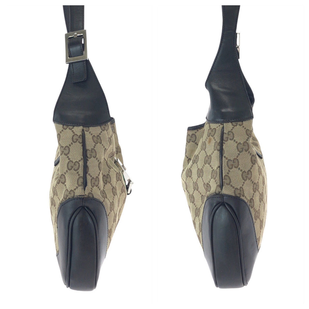 GUCCI Shoulder Bag 001 3306 GG canvas Brown Jackie Shelly Line