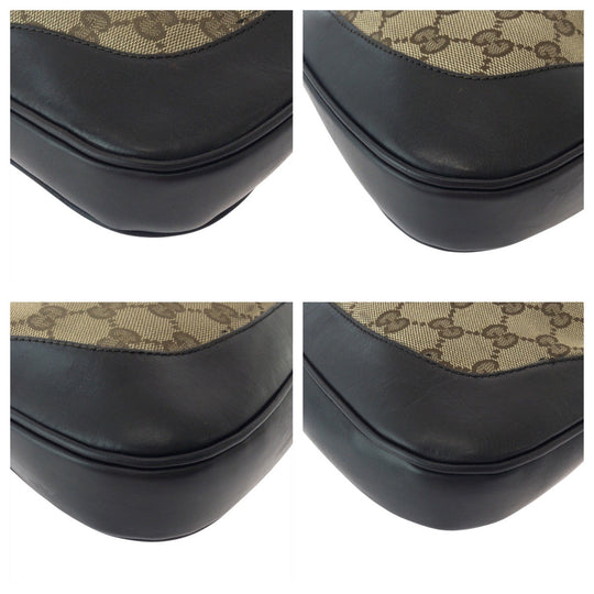 GUCCI Shoulder Bag 001 3306 GG canvas Brown Jackie Shelly Line