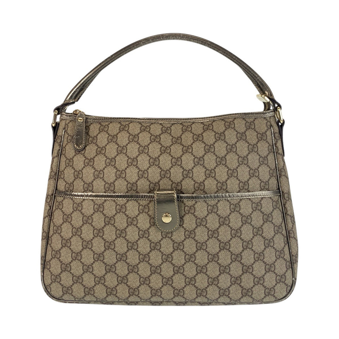 GUCCI Shoulder Bag 189898 GG Supreme Canvas beige