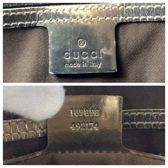 GUCCI Shoulder Bag 189898 GG Supreme Canvas beige