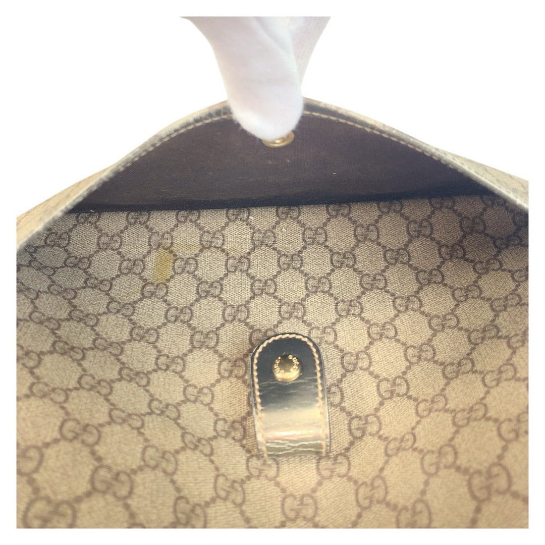 GUCCI Shoulder Bag 189898 GG Supreme Canvas beige