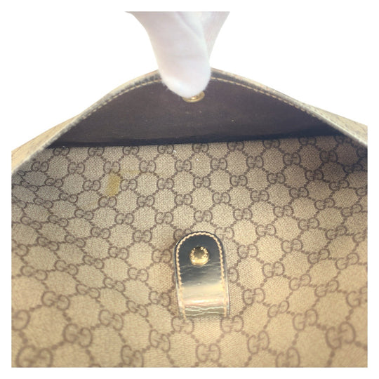 GUCCI Shoulder Bag 189898 GG Supreme Canvas beige