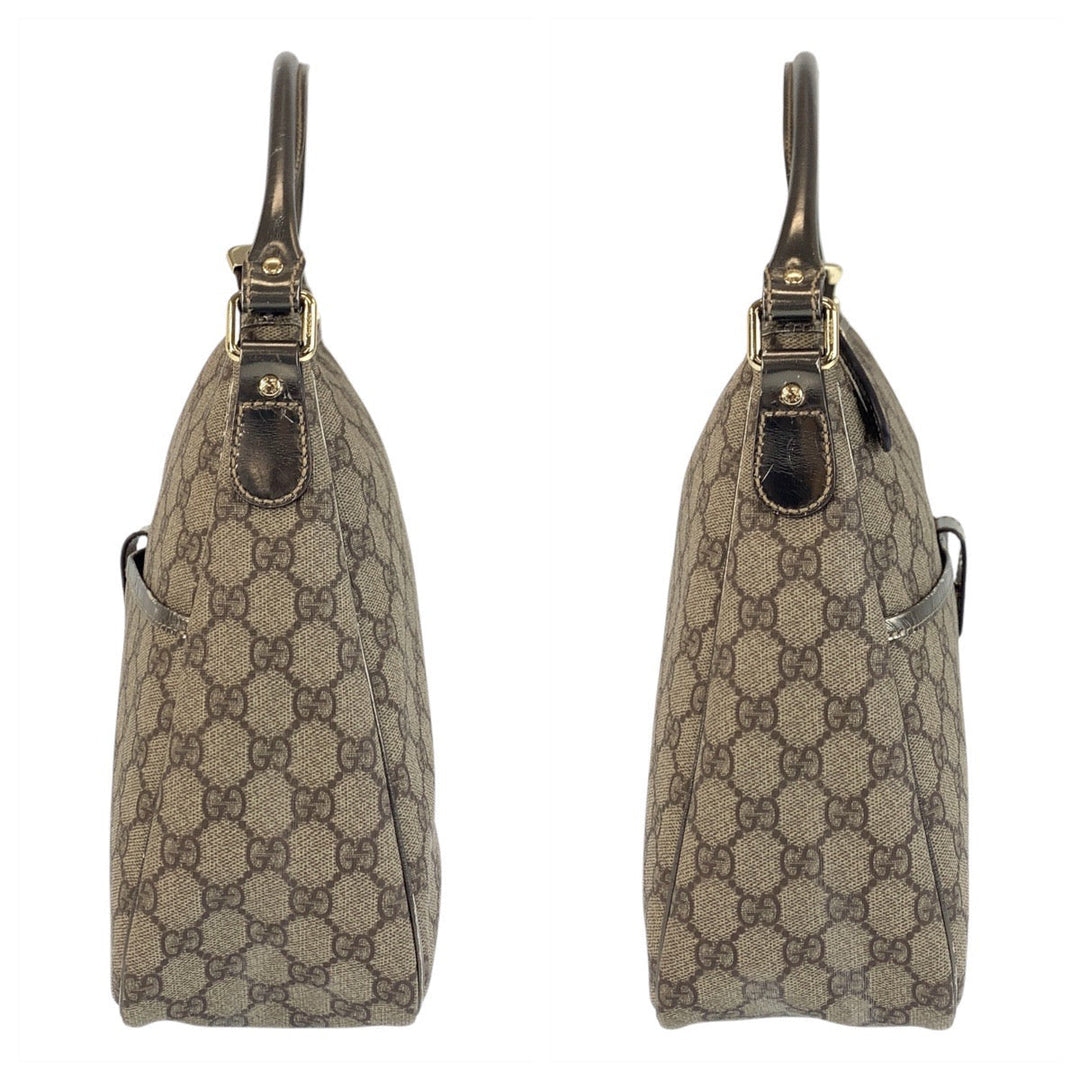 GUCCI Shoulder Bag 189898 GG Supreme Canvas beige