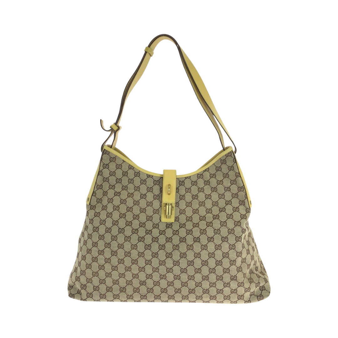 GUCCI Shoulder Bag 109190 GG canvas beige New Jackie
