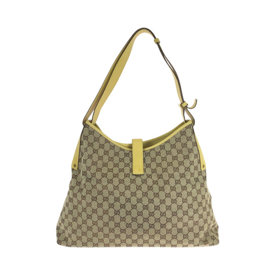 GUCCI Shoulder Bag 109190 GG canvas beige New Jackie