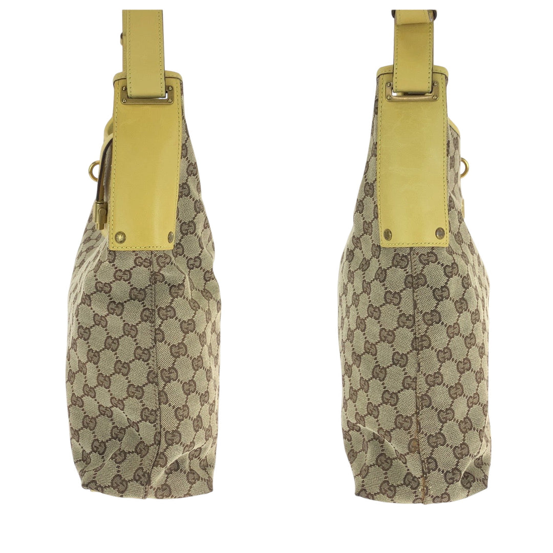 GUCCI Shoulder Bag 109190 GG canvas beige New Jackie