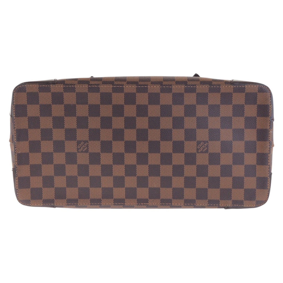 LOUIS VUITTON Tote Bag N51204 PVC, Leather Brown Tote Bag Shoulder Bag Damier Hamstead MM Women Used Authentic