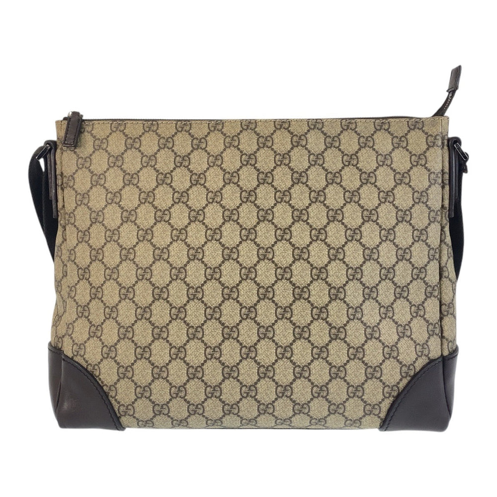 GUCCI Shoulder Bag 110054 GG Supreme canvas, leather beige Shoulder Bag Messenger bag Women Used Authentic