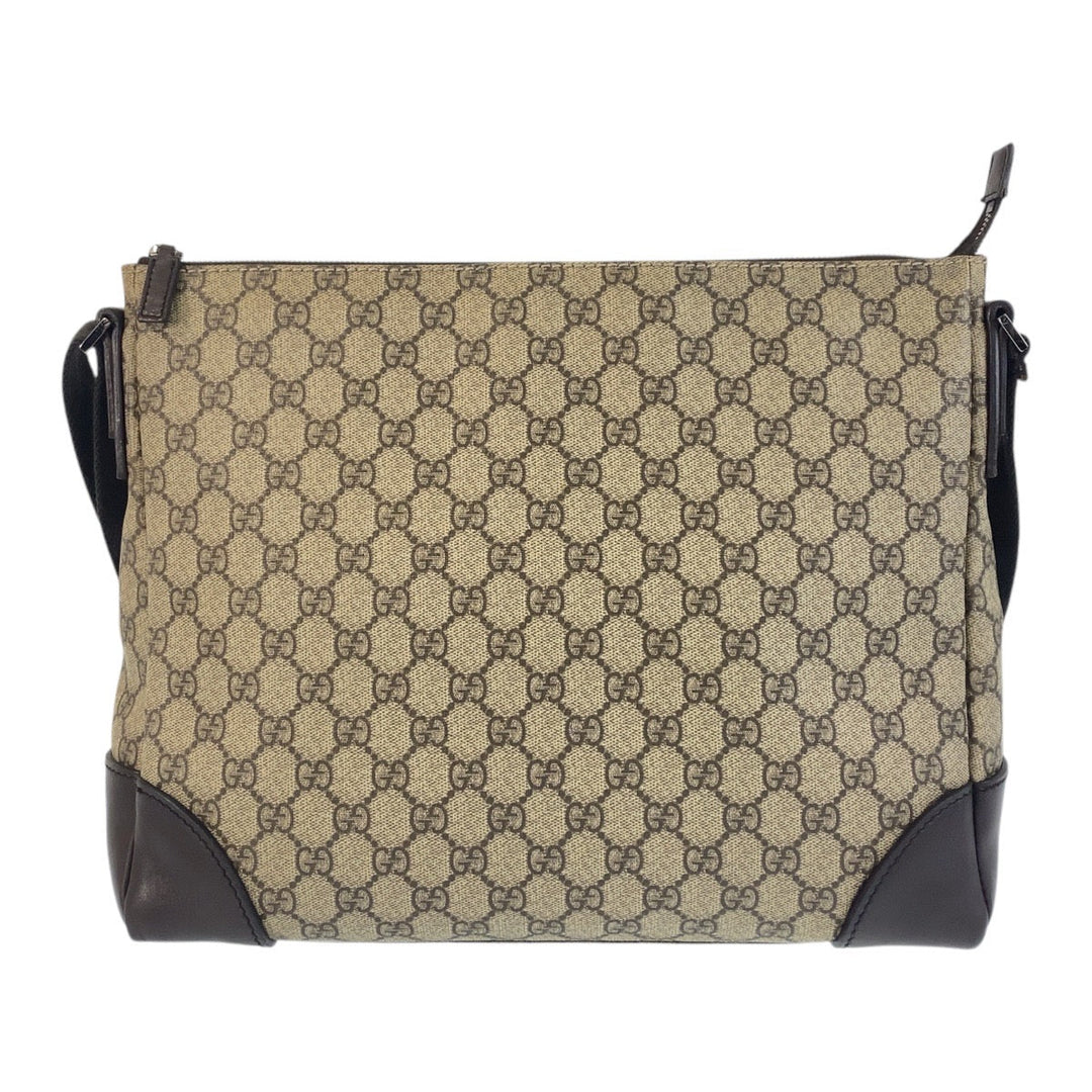 GUCCI Shoulder Bag 110054 GG Supreme canvas, leather beige Shoulder Bag Messenger bag Women Used Authentic