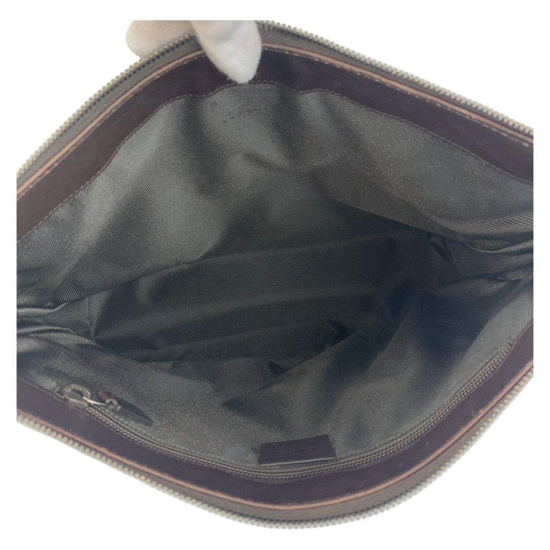 GUCCI Shoulder Bag 110054 GG Supreme canvas, leather beige Shoulder Bag Messenger bag Women Used Authentic