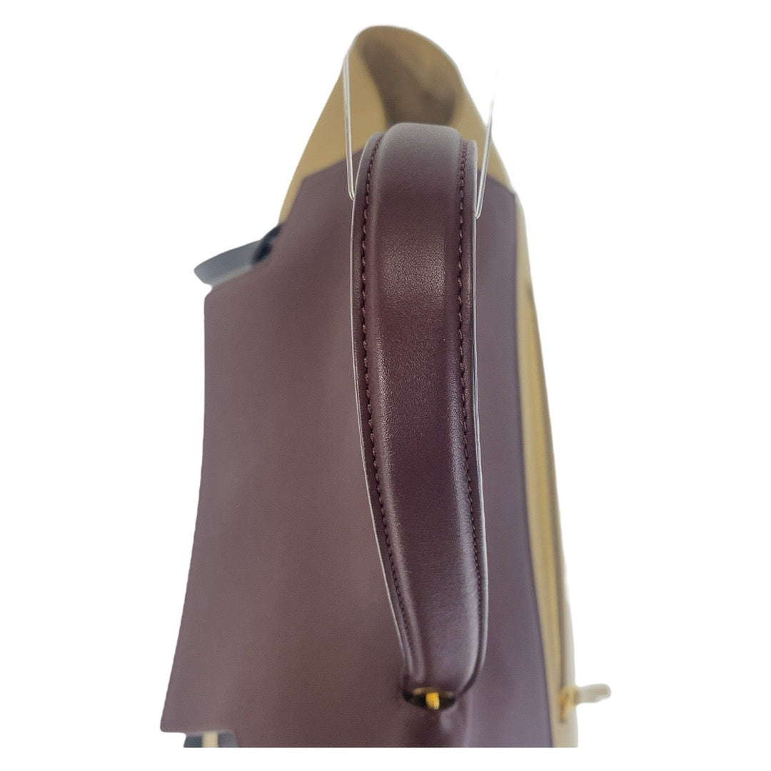 CELINE Shoulder Bag leather beige Belt bag