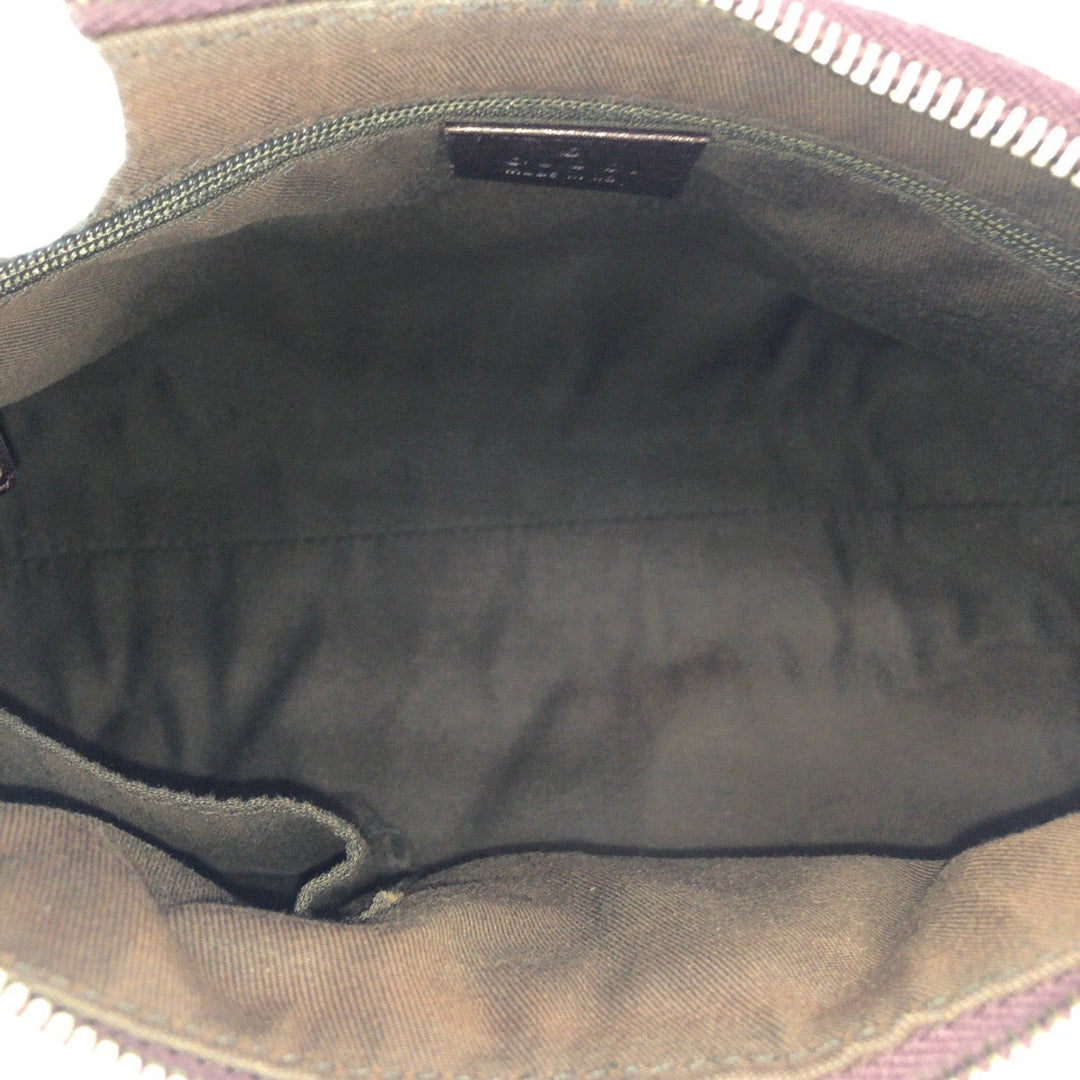 GUCCI Shoulder Bag 190525 GG canvas Beige Brown Gold Metal Abbey