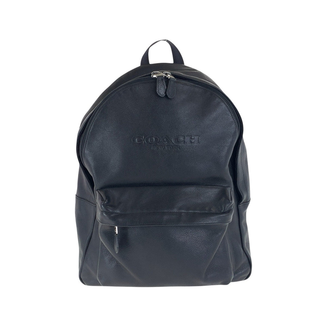 COACH Backpack 54786 leather Black SilverMetal Backpack Backpack mens Used Authentic