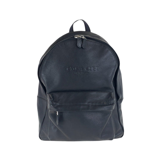 COACH Backpack 54786 leather Black SilverMetal Backpack Backpack mens Used Authentic