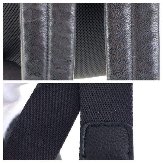 COACH Backpack 54786 leather Black SilverMetal Backpack Backpack mens Used Authentic