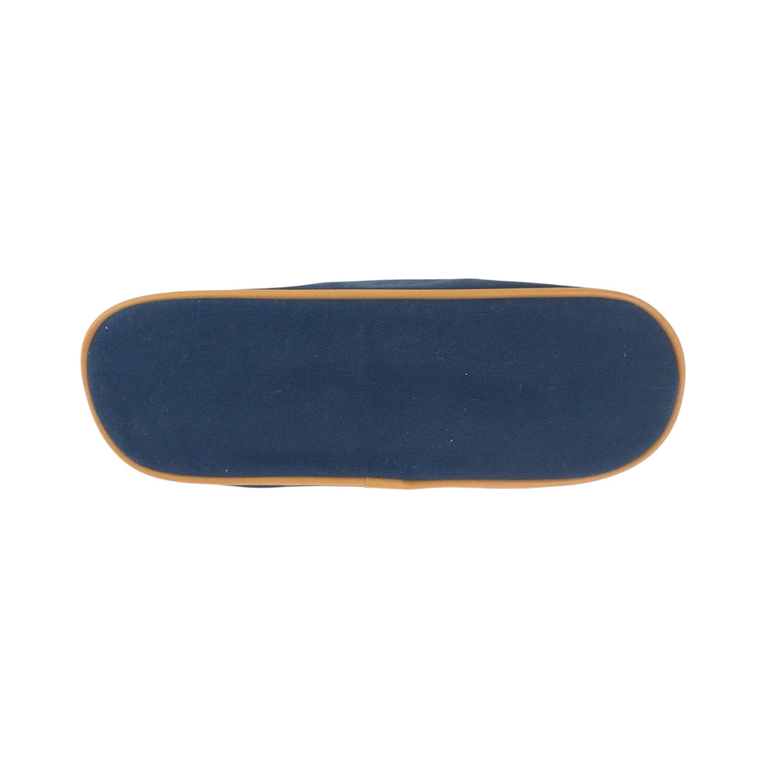 HERMES Pouch canvas Navy Bored