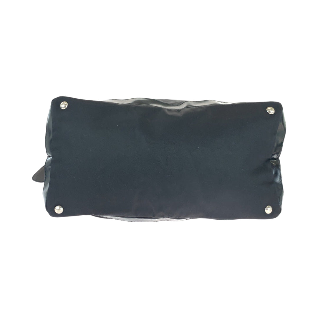 GUCCI Shoulder Bag 012 0153 Nylon, enamel Black SilverMetal Shoulder Bag Boston Duffel bag Women(Unisex) Used Authentic