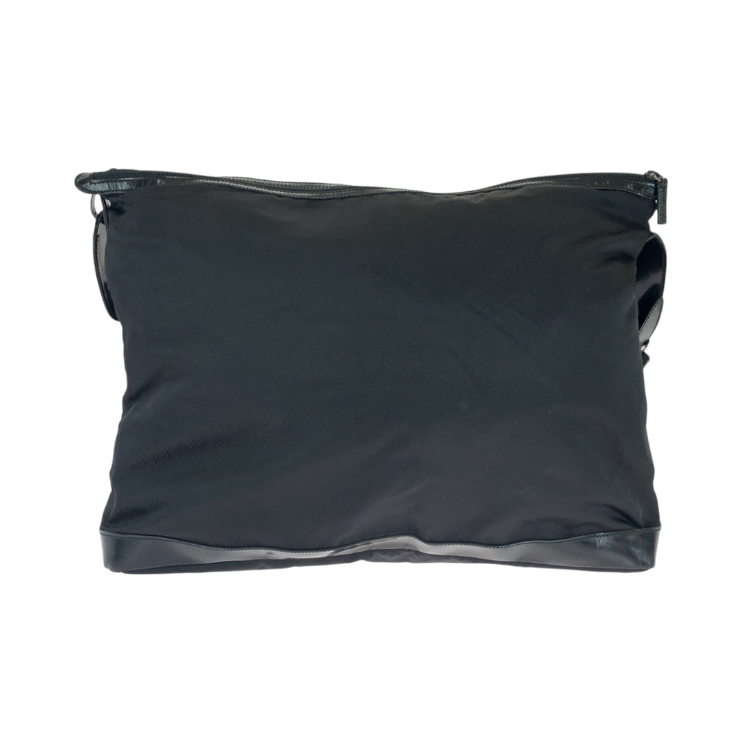 GUCCI Shoulder Bag 012 0153 Nylon, enamel Black SilverMetal Shoulder Bag Boston Duffel bag Women(Unisex) Used Authentic