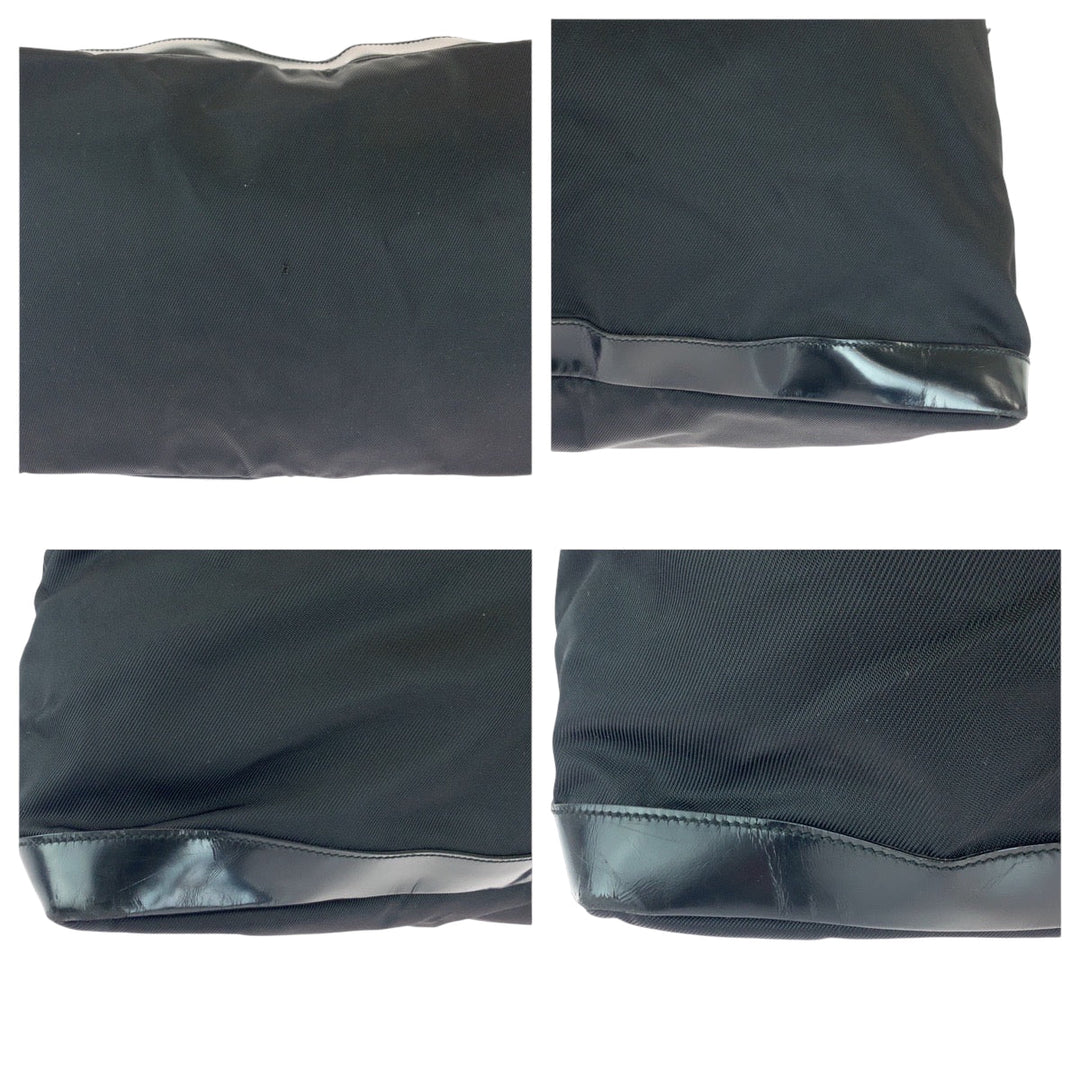 GUCCI Shoulder Bag 012 0153 Nylon, enamel Black SilverMetal Shoulder Bag Boston Duffel bag Women(Unisex) Used Authentic