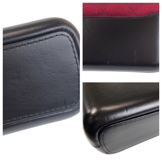 CHANEL Shoulder Bag wool Red Gabriel de Chanel