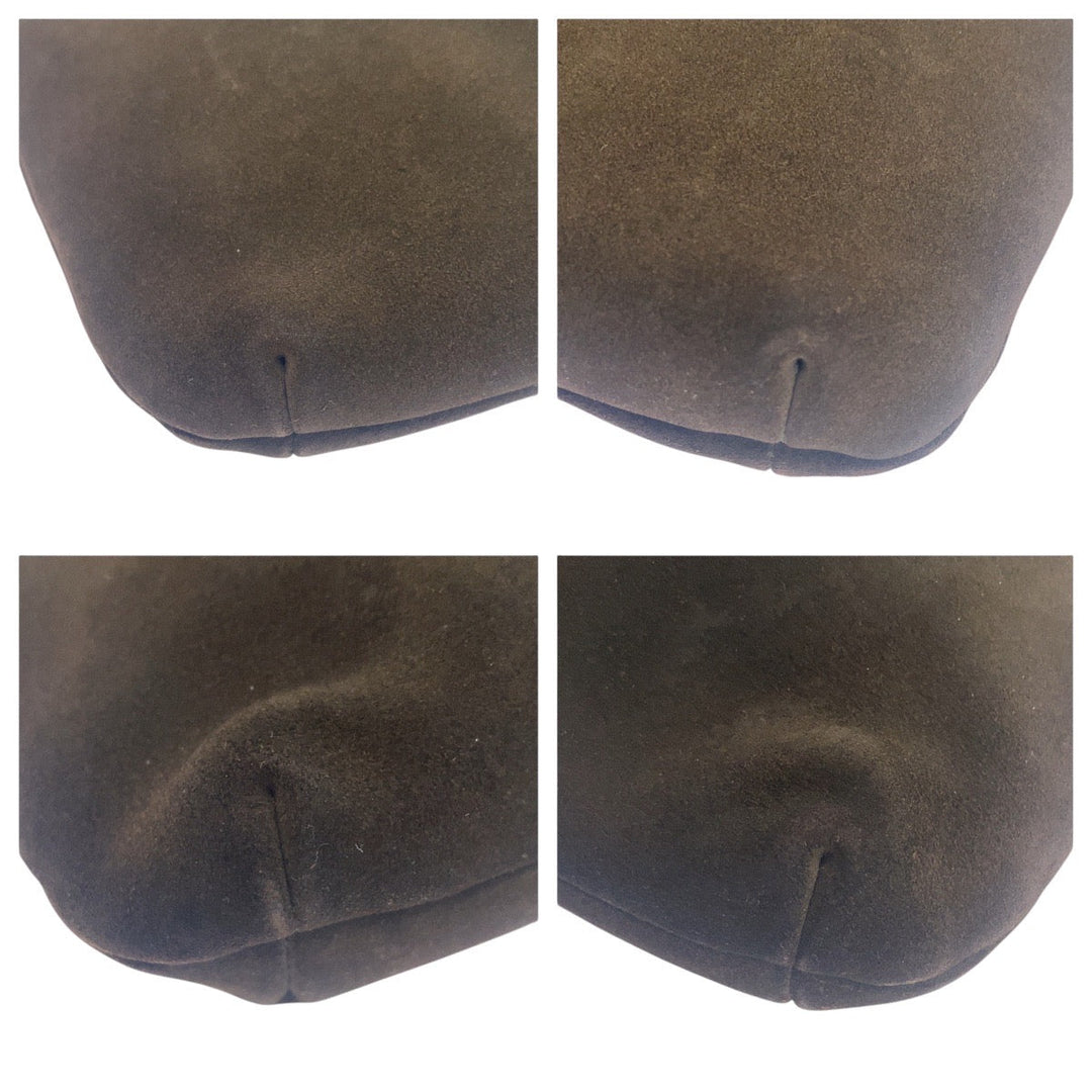 GUCCI Shoulder Bag 001 4067 Suede, Leather Brown Gold Metal Duonisos Women(Unisex) Used Authentic